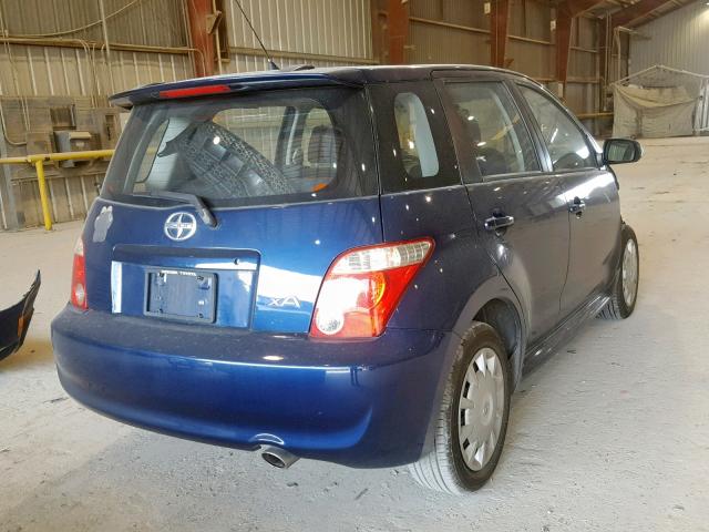 JTKKT624460164985 - 2006 TOYOTA SCION XA BLUE photo 4