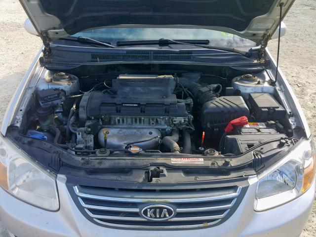 KNAFE121285521658 - 2008 KIA SPECTRA EX SILVER photo 7