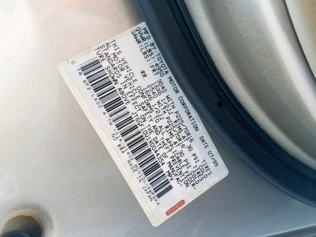 JT6GF10U1X0044354 - 1999 LEXUS RX 300 TAN photo 10