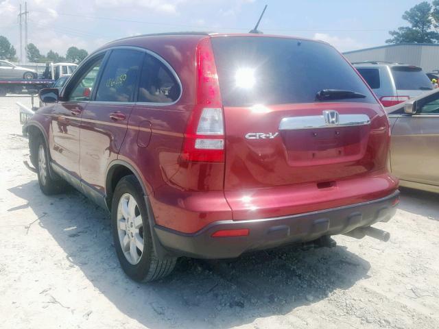 JHLRE38768C051883 - 2008 HONDA CR-V EXL RED photo 3