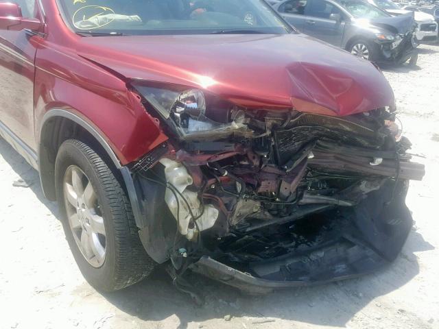 JHLRE38768C051883 - 2008 HONDA CR-V EXL RED photo 9