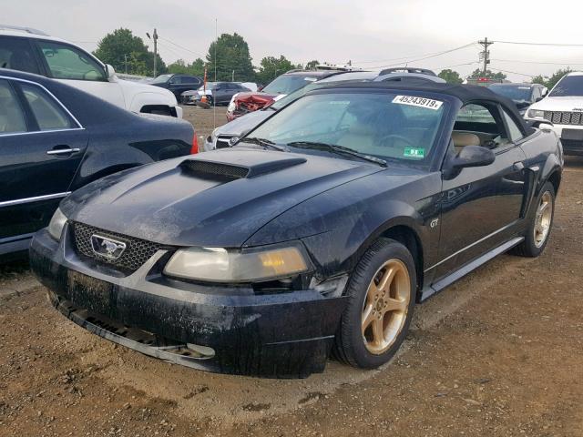 1FAFP45XX3F373184 - 2003 FORD MUSTANG GT BLACK photo 2