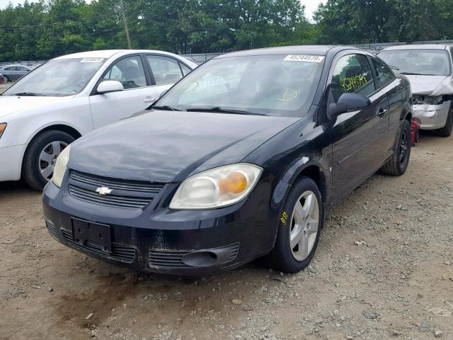 1G1AL15F277343983 - 2007 CHEVROLET COBALT LT BLACK photo 2