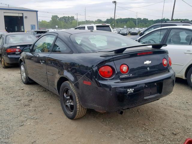 1G1AL15F277343983 - 2007 CHEVROLET COBALT LT BLACK photo 3