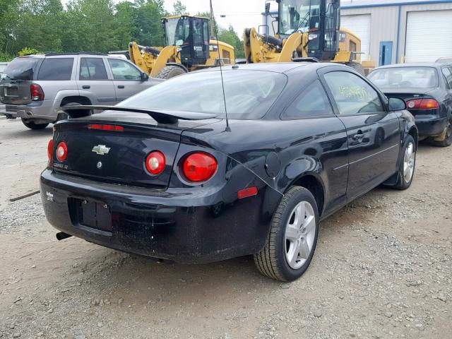 1G1AL15F277343983 - 2007 CHEVROLET COBALT LT BLACK photo 4