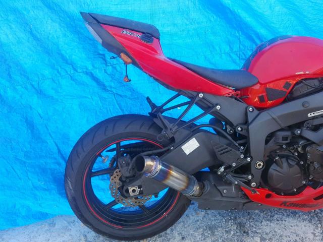 JKAZX4R17CA035083 - 2012 KAWASAKI ZX600 R RED photo 6