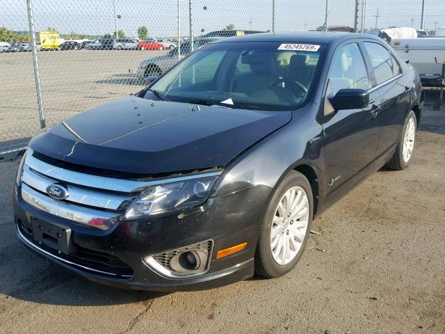 3FADP0L36AR349609 - 2010 FORD FUSION HYB BLACK photo 2