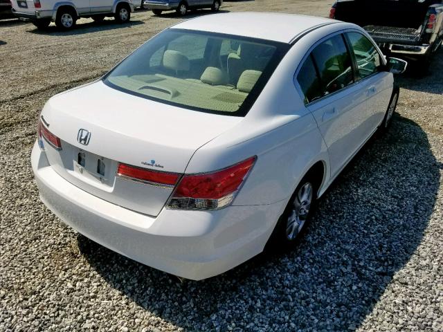 1HGCP2F43CA088766 - 2012 HONDA ACCORD LXP WHITE photo 4