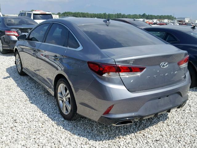 5NPE34AF3JH687745 - 2018 HYUNDAI SONATA SPO GRAY photo 3