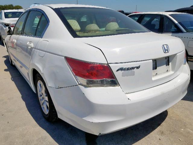 JHMCP26489C007514 - 2009 HONDA ACCORD LXP WHITE photo 3