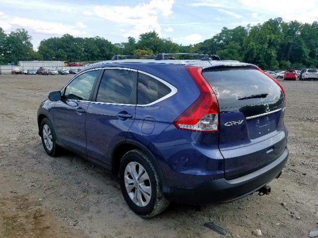 2HKRM4H77EH667775 - 2014 HONDA CR-V EXL CHARCOAL photo 3