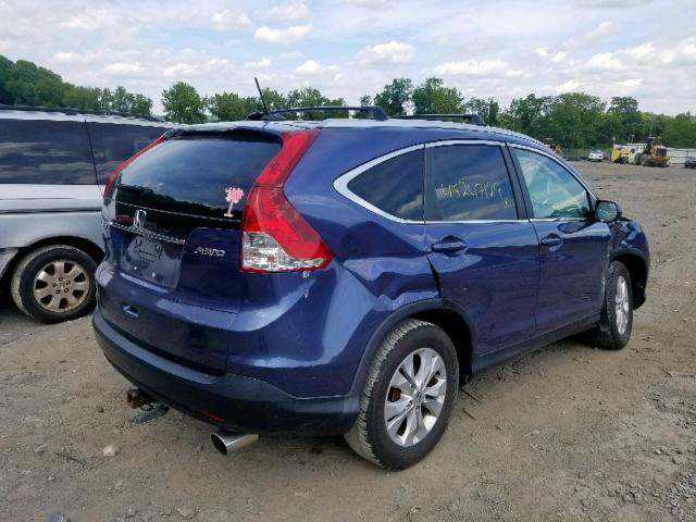 2HKRM4H77EH667775 - 2014 HONDA CR-V EXL CHARCOAL photo 4