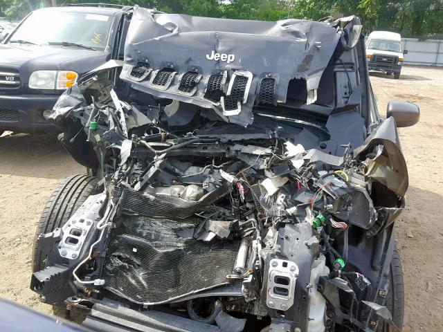 1C4PJMCB4EW272832 - 2014 JEEP CHEROKEE L GRAY photo 9