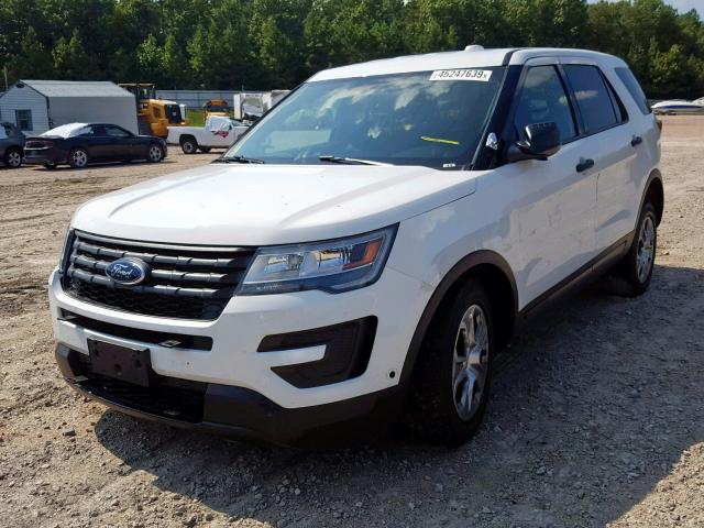 1FM5K8AR1HGE30274 - 2017 FORD EXPLORER P WHITE photo 2