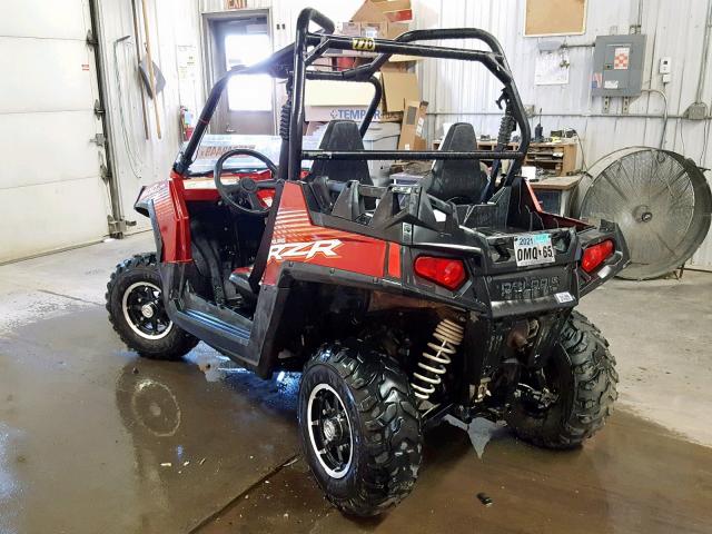 4XAVH76A1DB609476 - 2013 POLARIS RZR 800 RED photo 3