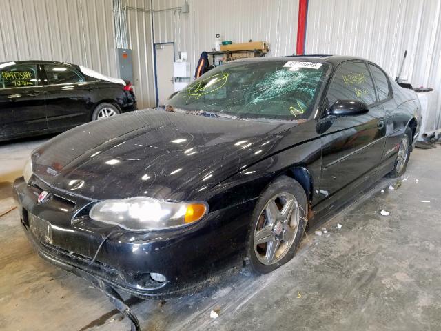 2G1WZ151049417386 - 2004 CHEVROLET MONTE CARL BLACK photo 2