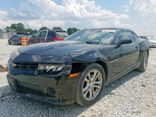 2G1FB1E3XF9254562 - 2015 CHEVROLET CAMARO LS BLACK photo 2