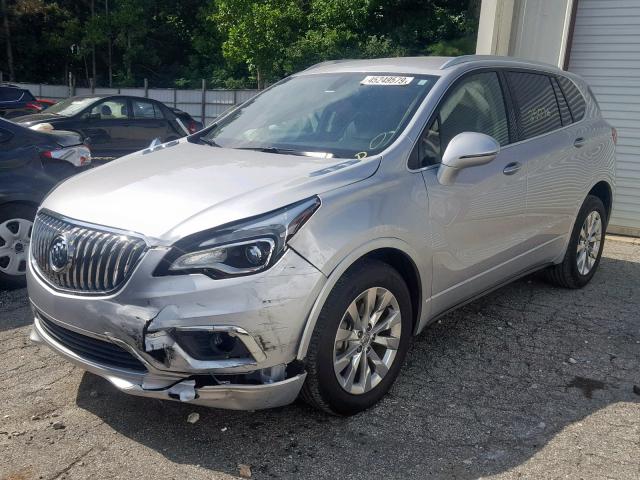 LRBFXBSA1HD071833 - 2017 BUICK ENVISION E SILVER photo 2