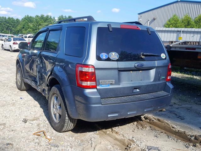 1FMCU9DG0AKC64933 - 2010 FORD ESCAPE XLT BLUE photo 3