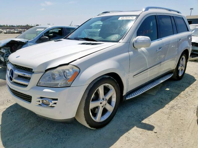 4JGBF71E39A450965 - 2009 MERCEDES-BENZ GL 450 4MA WHITE photo 2