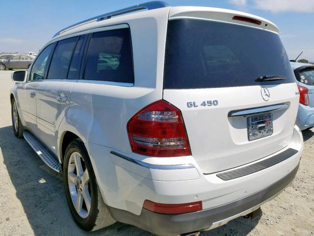 4JGBF71E39A450965 - 2009 MERCEDES-BENZ GL 450 4MA WHITE photo 3