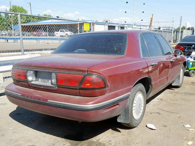 1G4HP52K9VH584381 - 1997 BUICK LESABRE CU BURGUNDY photo 4