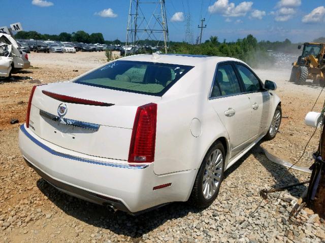 1G6DL5EG0A0123037 - 2010 CADILLAC CTS PERFOR WHITE photo 4