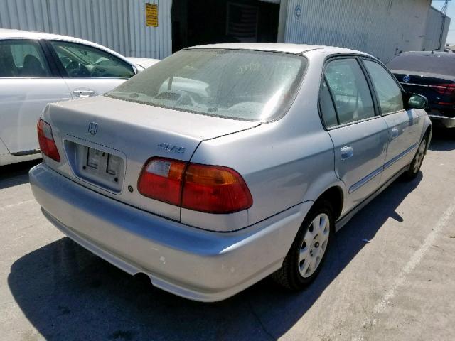 2HGEJ6617YH542887 - 2000 HONDA CIVIC BASE SILVER photo 4