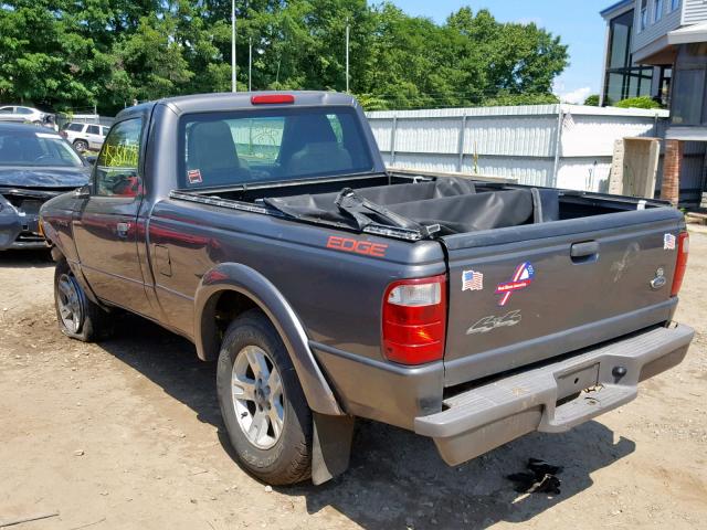 1FTYR11U54TA06767 - 2004 FORD RANGER GRAY photo 3