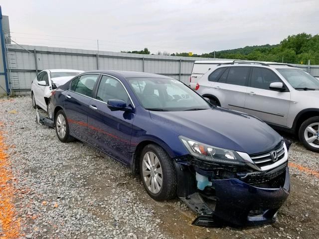 1HGCR2F86FA254912 - 2015 HONDA ACCORD EXL BLUE photo 1