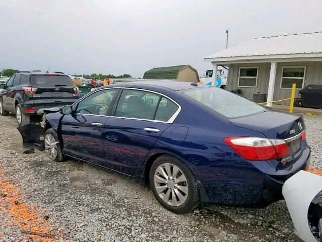 1HGCR2F86FA254912 - 2015 HONDA ACCORD EXL BLUE photo 3