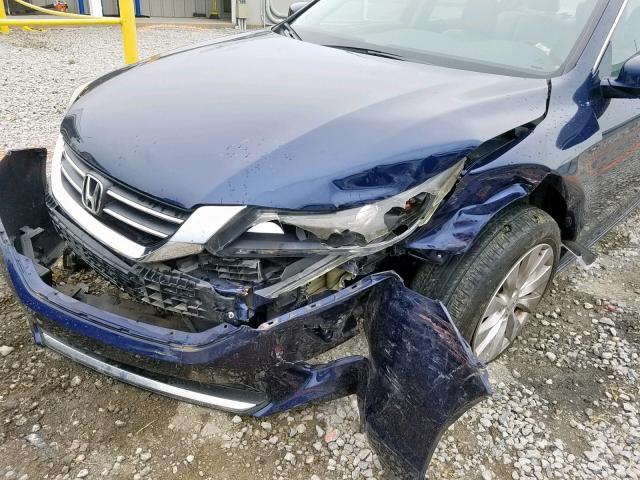 1HGCR2F86FA254912 - 2015 HONDA ACCORD EXL BLUE photo 9