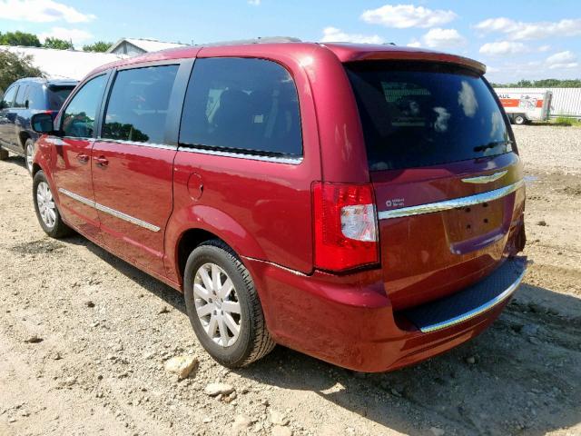 2C4RC1BGXDR559971 - 2013 CHRYSLER TOWN & COU BURGUNDY photo 3