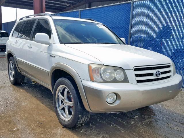 JTEGF21A510023142 - 2001 TOYOTA HIGHLANDER WHITE photo 1