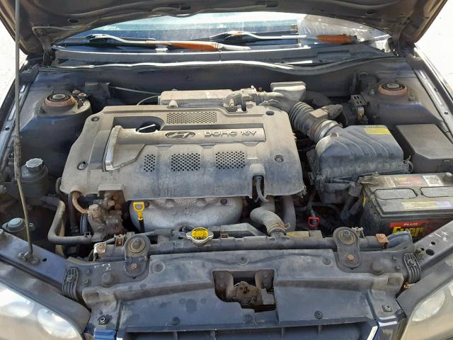 KMHDN45D34U843433 - 2004 HYUNDAI ELANTRA GL BLUE photo 7