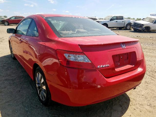 2HGFG1B86AH528638 - 2010 HONDA CIVIC EX RED photo 3