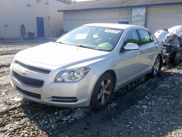 1G1ZC5E03CF102665 - 2012 CHEVROLET MALIBU 1LT SILVER photo 2