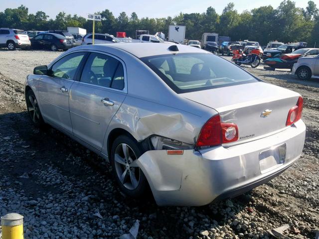 1G1ZC5E03CF102665 - 2012 CHEVROLET MALIBU 1LT SILVER photo 3