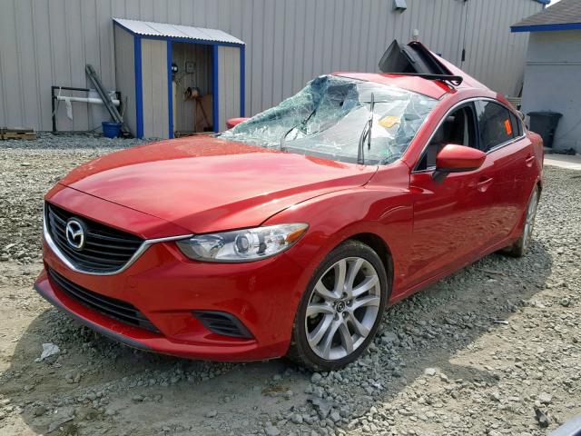 JM1GJ1V51F1217808 - 2015 MAZDA 6 TOURING RED photo 2