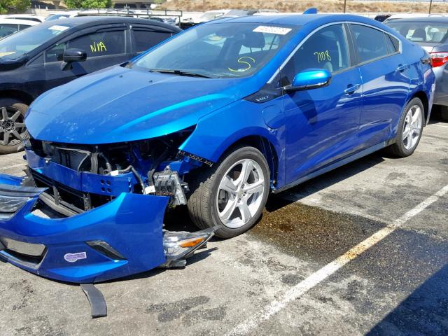 1G1RC6S51JU131967 - 2018 CHEVROLET VOLT LT BLUE photo 2