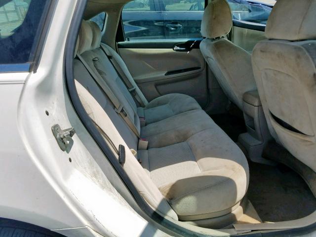 2G1WC57M691163690 - 2009 CHEVROLET IMPALA 2LT WHITE photo 6