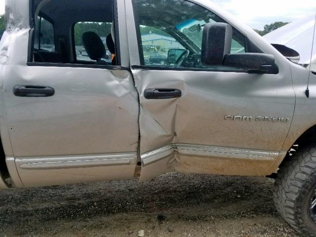 3D7KS28C05G859711 - 2005 DODGE RAM 2500 S Արծաթագույն լուսանկար 9