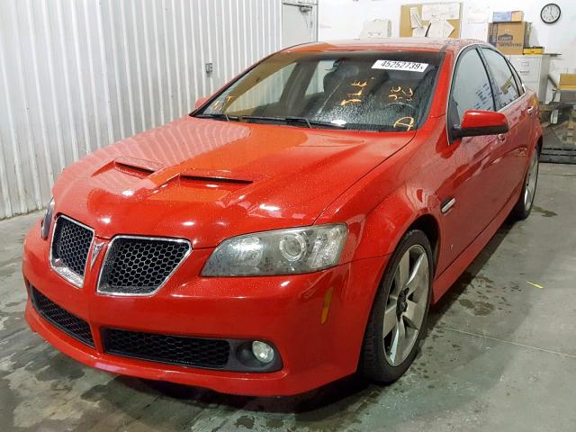 6G2EC57Y99L175873 - 2009 PONTIAC G8 GT RED photo 2