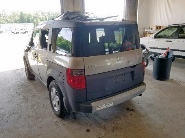 5J6YH285X4L019726 - 2004 HONDA ELEMENT EX TAN photo 3