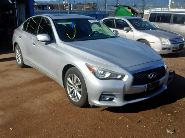 JN1BV7AR4EM682139 - 2014 INFINITI Q50 BASE SILVER photo 1