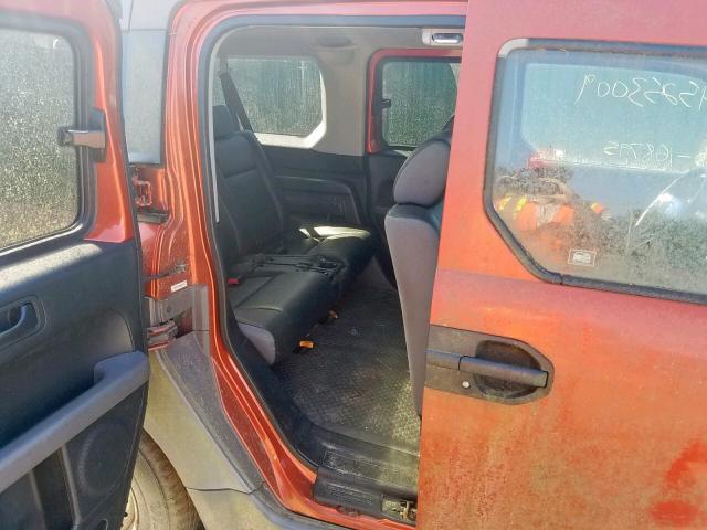 5J6YH27264L023408 - 2004 HONDA ELEMENT DX ORANGE photo 6