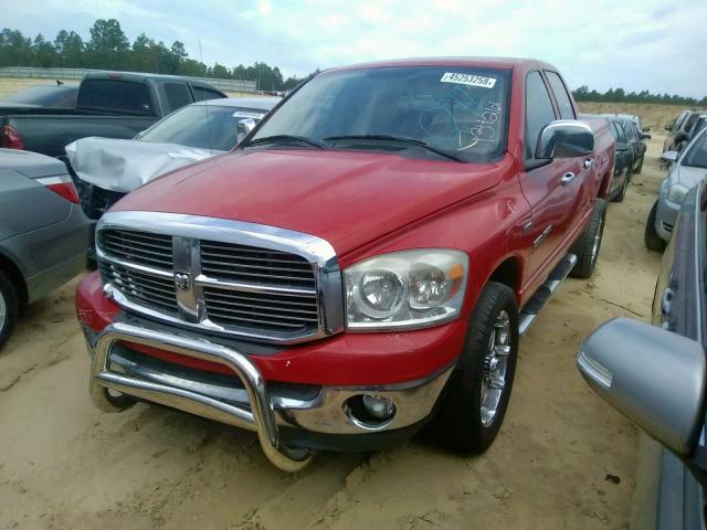 1D7HA18267S227743 - 2007 DODGE RAM 1500 S RED photo 2