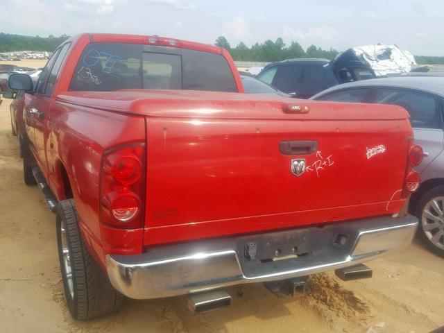 1D7HA18267S227743 - 2007 DODGE RAM 1500 S RED photo 3