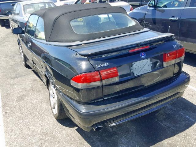 YS3DF78K427003968 - 2002 SAAB 9-3 SE BLACK photo 3