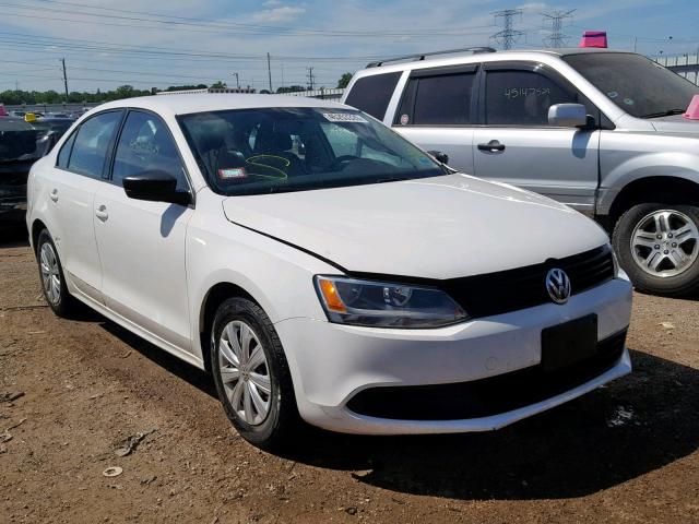 3VW2K7AJ5BM332063 - 2011 VOLKSWAGEN JETTA BASE WHITE photo 1